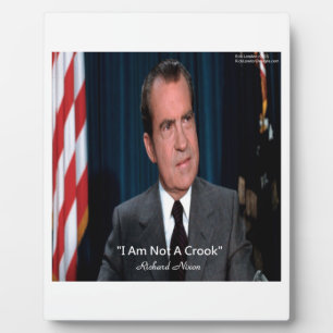 Nixon und kein Crook-Zitat Fotoplatte