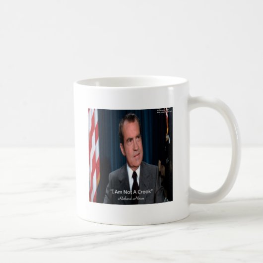 Nixon und kein Crook-Zitat Kaffeetasse (Rechts)