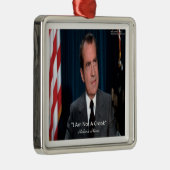 Nixon und kein Crook-Zitat Ornament Aus Metall (Rechts)