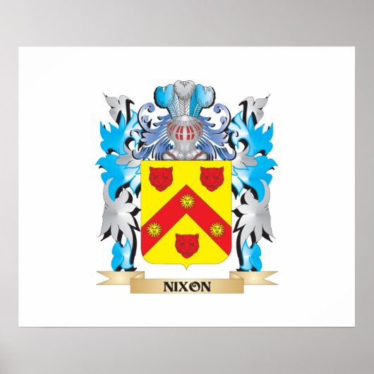Nixon-Wappen - Familienwappen Poster (Vorne)