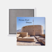 Nizwa Fort in Nizwa, Oman Magnet (Vorderseite/Rückseite)