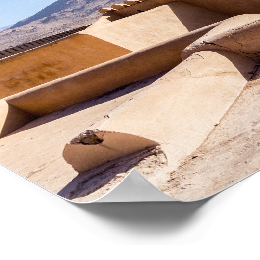 Nizwa Fort in Nizwa, Oman Poster (Ecke)