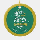 Nizza bis zum Beweis der schwachen Keramik Circle  Ornament (Hinten)