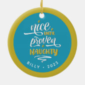 Nizza bis zum Beweis der schwachen Keramik Circle  Ornament (Hinten)