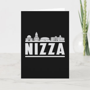 Nizza City Skyline Stadtrundgang Funny Gift Idee Karte