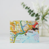 Nizza, Côte d'Azur, Frankreich Postkarte (Stehend Vorderseite)