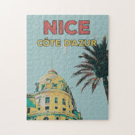 Nizza Côte d'Azur Negresco - Abbildung Frankreich Puzzle