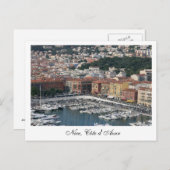 Nizza, Côte d'Azur Postkarte (Vorne/Hinten)