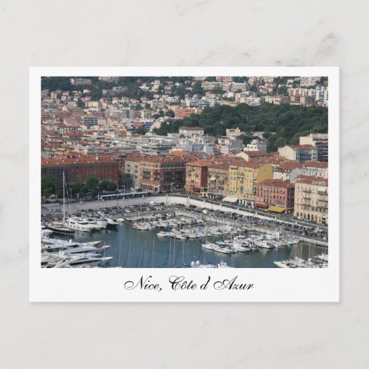 Nizza, Côte d'Azur Postkarte (Vorderseite)