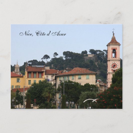 Nizza, Côte d'Azur Postkarte (Vorderseite)