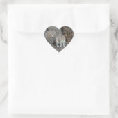 Nizza-Eichhörnchen-Heftsticker Herz-Aufkleber (Tasche)