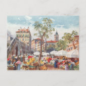 Nizza, Frankreich Blume Market Postkarte (Vorderseite)