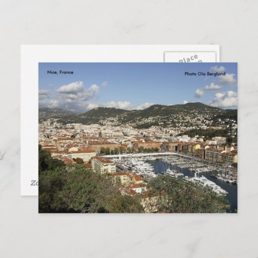 Nizza, Frankreich, Foto Ola Berglund Postkarte (Vorne/Hinten)