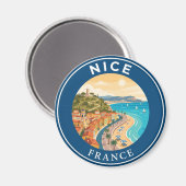 Nizza Frankreich Magnet (Vorderseite/Rückseite)