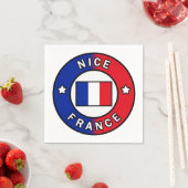 Nizza Frankreich Serviette (Beispiel)