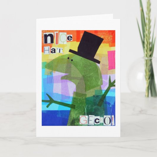 Nizza Hat, Gecko! Karte (Vorderseite)
