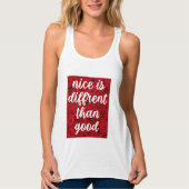 Nizza ist anders als gut tank top (Vorderseite)