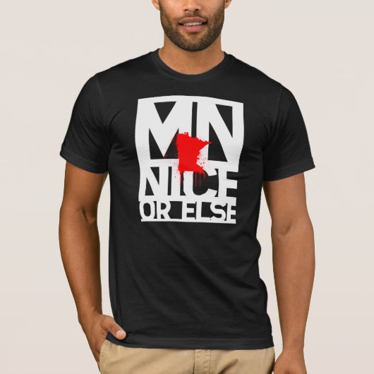 Nizza Mangan oder sonst (weiße Beschriftung) T-Shirt (Vorderseite)