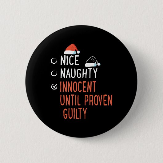 Nizza naughty Innocent bis die bewiesene Schuld de Button (Vorderseite)