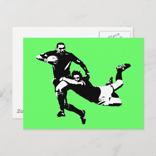 Nizza, Rugby Postkarte (Vorne/Hinten)