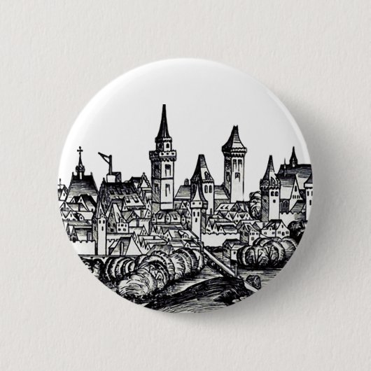 Nizza Stadt in Frankreich am Mittelmeer Button (Vorderseite)