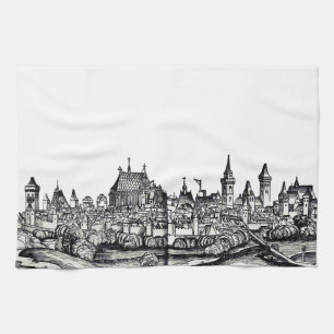 Nizza Stadt in Frankreich am Mittelmeer Geschirrtuch