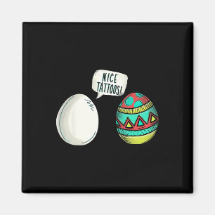 Nizza Tattoos Ostereier Niedliches Kaninchen Fraue Magnet