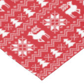 Nizza Traditionelles Weihnachts Red Sweater Muster Tischdecke (Schrägansicht)