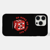 Nizza Typ Angry Cartoon Dice iPhone Hülle (Rückseite (Horizontal))