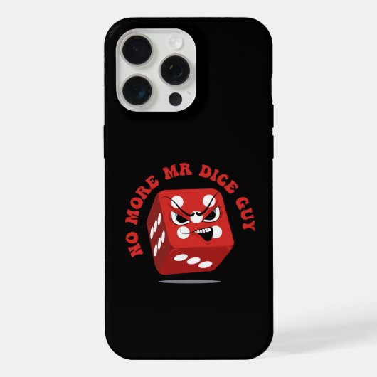 Nizza Typ Angry Cartoon Dice iPhone Hülle (Rückseite)