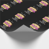Nizza und Toastgewitzter Toast Butter Pun Dark BG Geschenkpapier (Ecke)