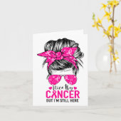 Nizza Versuch Krebs, aber ich bin immer noch hier Karte (Gelbe Blume)