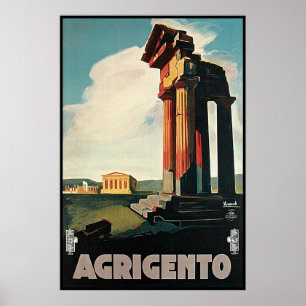 Nizzoli Agrigento Sicily Italien Poster