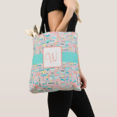 NJ Beach Themed Monogram Tasche (Von Nahem)