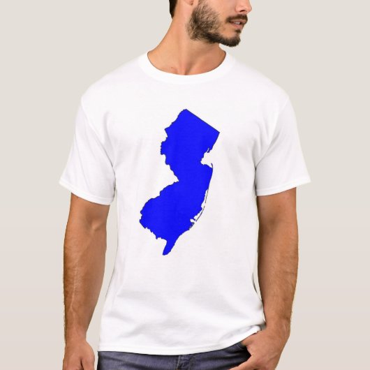 NJ Blau-Staat T-Shirt (Vorderseite)