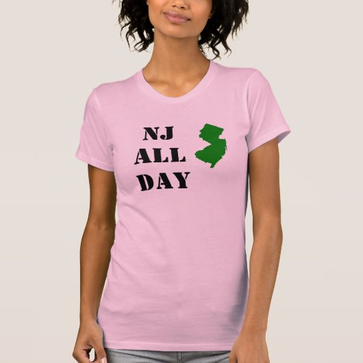 NJ den ganzen Tag T-Shirt (Vorderseite)