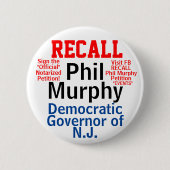 NJ Gov. Murphy (Bearbeiten für jeden Staat) zurück Button (Vorderseite)