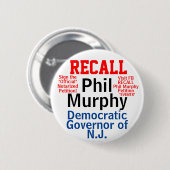 NJ Gov. Murphy (Bearbeiten für jeden Staat) zurück Button (Vorne & Hinten)