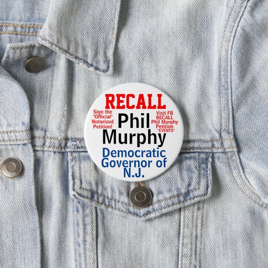 NJ Gov. Murphy (Bearbeiten für jeden Staat) zurück Button (Beispiel)