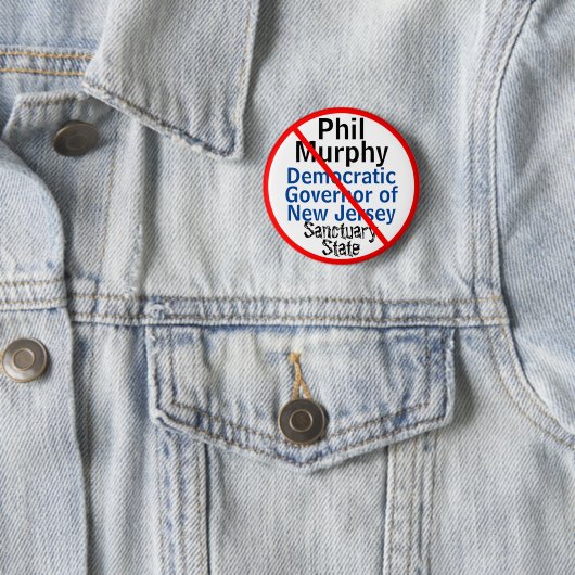 NJ Governor Murphy Democratic Sanctuary Staat Button (Beispiel)