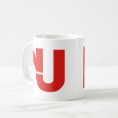 NJ Grafik (rot) Kaffeetasse (Vorderseite Links)
