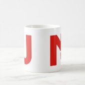 NJ Grafik (rot) Kaffeetasse (Mittel)