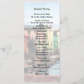 NJ - Hochzeitsprogramm für Bridgetown Barbado Programm (Rückseite)