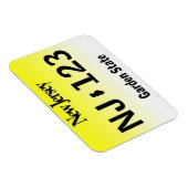 NJ License Plate Magnet (Rechte Seite)