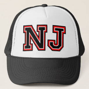 'NJ Monogram' Truckerkappe