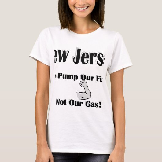 NJ Pumpe unser Faust-nicht Gas T-Shirt (Vorderseite)