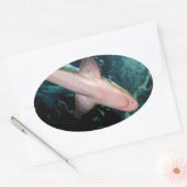 NJ Shark CB Ovaler Aufkleber (Umschlag)