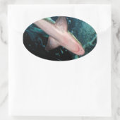 NJ Shark CB Ovaler Aufkleber (Tasche)