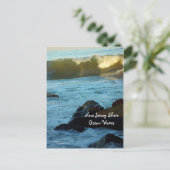 NJ Shore Ocean Waves Postkarte (Stehend Vorderseite)
