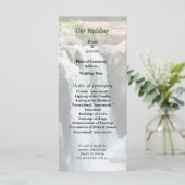 NJ - Waterfall Paterson NJ Wedding Program Programm (Stehend Vorderseite)